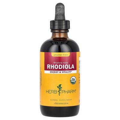 Herb Pharm Rhodiola Alcohol-Free 4 fl oz 120 ml Alcohol-Free, Gluten-Free