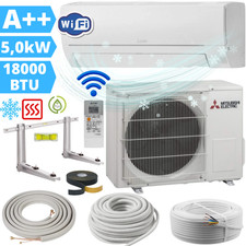 Mitsubishi Split Klimaanlage MSZ-HR50VFK2 5kW Klimagerät 18000BTU R32 Montageset