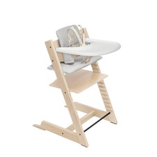 Stokke Tripp Trapp High Chair 2 with Cushion and Tray - Natural