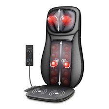 Snailax Shiatsu Back Massager with Heat -Deep Kneading Massage Chair Pad Mat