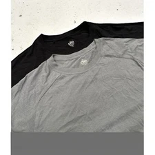 Lot of 2 Alo Yoga Mens Short Sleeve Athletic T Shirt Gray Size S Raglan Sleeve