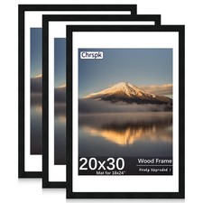 Chrspk 20X30 Poster Frame, Display Pictures 18X24 with Mat or 20X30 Without, ...