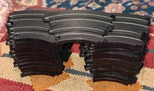 AFX AURORA TOMY HO SLOT CAR TRACK 6"R CURVE 1/8 CIRCLE LOT OF 27 EUC