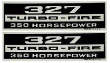 Black And White 327 350hp Turbo Fire Valve Cover Set Decal Camaro Chevelle Nova Black And White 327 350hp Turbo Fire Valve Cover Set Decal Camaro Chevelle Nova