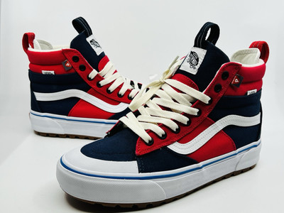 Vans SK8-HI MTE-2 2 tone utilty Navy Red Hiking Hiker Boot Size 8