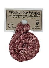 Weeks Dye Works - Size 5 Pearl Cotton - 10 Yard Skein - 1332 Red Pear