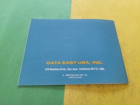 Karate Champ Nintendo NES Manual Only ~ Instruction Booklet