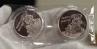 (2) Garfield 1 oz .999 Silver Rounds Happy Easter in Plastic.