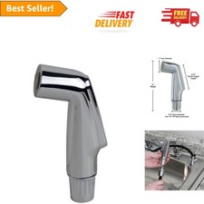 Durable Kitchen Side Spray Head in Chrome Finish - Effortless DIY Replacement