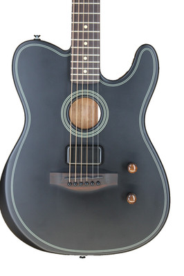 Fender Standard Acoustasonic Telecaster Electric Guitar - Matte Black #M1016