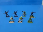 Vintage Lot Of 7 GI Joe 1989 Micro Figures Gung Ho, Rock N Roll Duke & More