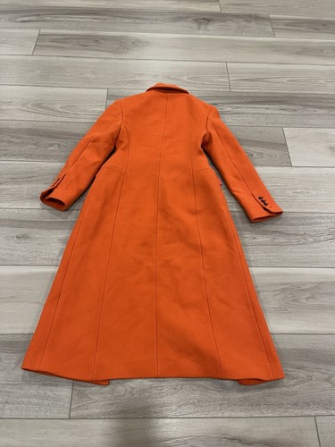 ZARA WOMAN NEU MIT ETIKETT SS25 ORANGE TAILLIERT WOLLMISCHUNG MANTEL ZW COLLECTION 2211/806/615 M - Bild 10 von 10