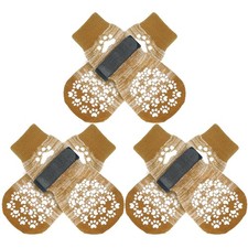 EXPAWLORER 6PCS Anti-Slip Dog Socks for Hardwood Floors  Hot Pavement - All Siz