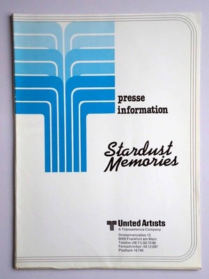 Stardust Memories - Woody Allen - Charlotte Rampling - Presseheft
