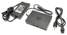 Dell WD15 USB-C Dock K17A w/ 130W AC Adapter HDMI DP Tested