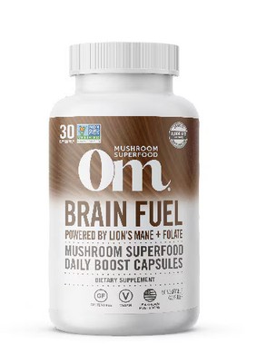 Worldwide 2 X OM Brain Fuel Powered by Lion's Mane plus Folate -- 667 mg - 90