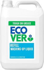 Ecover Washing Up Liquid Refill, Washing Up Soap, Tough on Grease and Grime, Fre