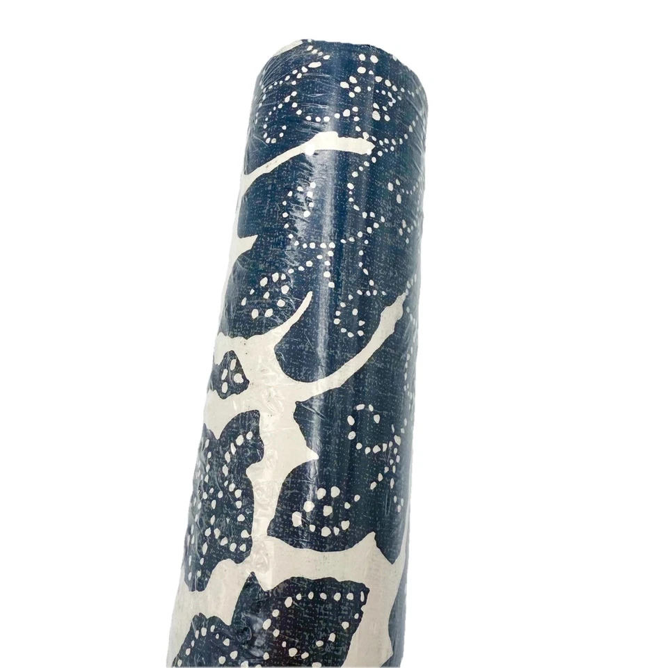 Papel pintado Ralph Lauren años 90 folia Arles acolchado azul damasco LWP13348W doble Foto 3 de 4