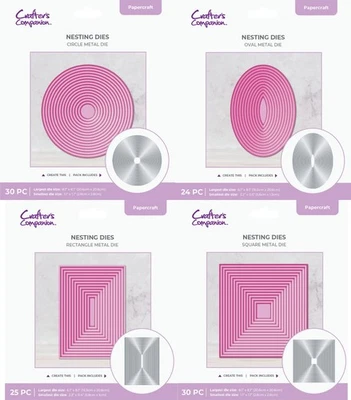 CRAFTER'S COMPANION Crafters Companion - 8" Nesting Collection - Metal Dies