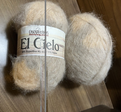 Cascade Yarns El Cielo Tan Alpaca Nylon 3.5oz 579yds ea. Set of 2 Medium 4