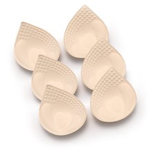 Bra Pad Inserts 3 Pairs, Bra Pads Sewn Padded for Sports Bra A/B/C/D Cup Beig...