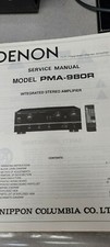 Denon PMA-980R Amplificatore Stereo Integrato Manuale di Servizio
