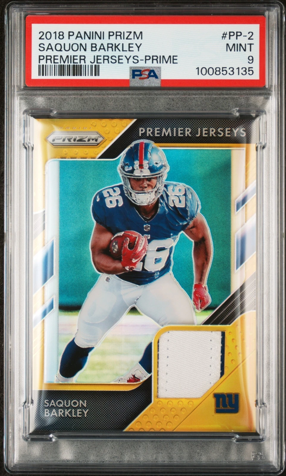 Saquon Barkley Panini Prizm Premier Jerseys #PP2 Prime