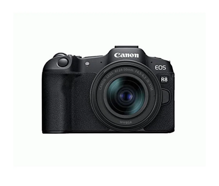 Canon EOS R8 Full-Frame Mirrorless Camera w/RF24-50mm F4.5-6.3 is STM Lens, 24.2