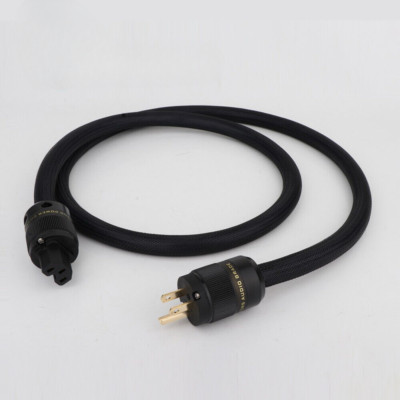 Audiophile Silver Plated HIFI Audio US AC Power Cable Pure Copper Power Cord
