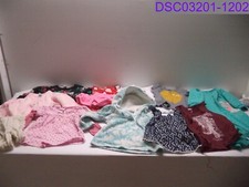 Qty  38 Pieces: Girls Size 0-18 Months Mixed Lot New  Used Pants Tops Dress