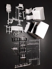 AMT Kenworth W-925 Tractor 1/25 cab glass interior seat chrome air horns truck 