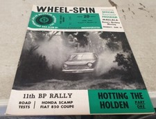 Jun 1968 SA WHEEL SPIN MALLALA  Original Programme Magazine HONDA SCAMP Fiat 850