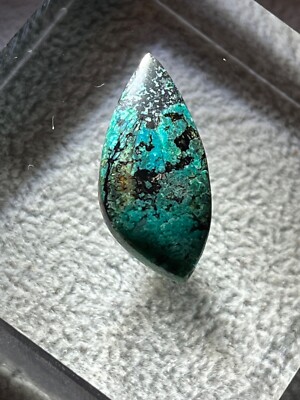 Palamea Gem Silica chrysocolla 10.6 cts natural quality polished cab Indonesia