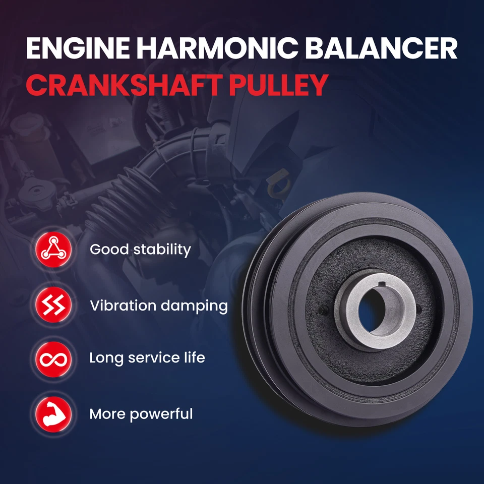 Harmonic Balancer Serpentine Belt for Toyota Sienna Camry Solara Lexus RX EX - Image 2 of 4