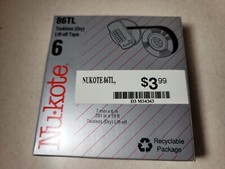 Nukote 86TL Universal Tackless Dry Lift Off Tape Correcting IBM 1361195 NEW thumbnail