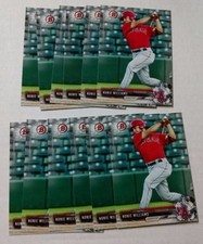 12 2017 Bowman Draft NONIE WILLIAMS card lot LOS ANGELES ANGELS Baseball