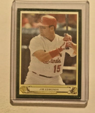 2005 Upper Deck Origins Baseball Card #1 JIM EDMONDS  Cardinals  Mint