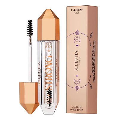 SELESTIA BEAUTY Clear Eyebrow Gel, Long-Lasting Brow Gel for Styling & Sculpting
