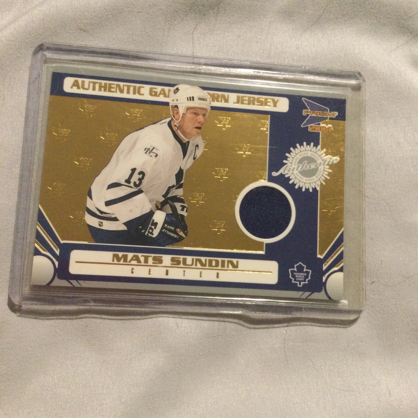 200304 Pacific Prism Mats Sundin Game Worn Jersey /685 Maple Leafs eBay