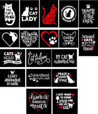 Cat Lovers Die-Cut Permanent Vinyl Decal