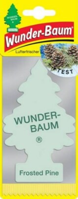 3 x Original WUNDERBAUM  Frosted Pine Air Freshener Fragrance Tree Air Freshener