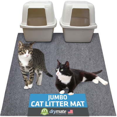 Cat Litter Mat Jumbo- 100% Phthalate Free and BPA Free   Safe Kitty Litter Mats