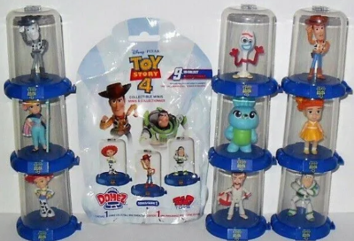 【未使用】 トレーディング Domez ドーミーズフィギュア トイストーリー4 DOMEZ TOY STORY 4 COMPLETE SET OF 9 WITH RARE WOODY & BUNNY NEW