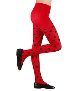 Kids Ladybird Ladybug Tights Age 1 2 3 4 5 6 7 8 9 10 11 12 13 14 Years Costume Ebay