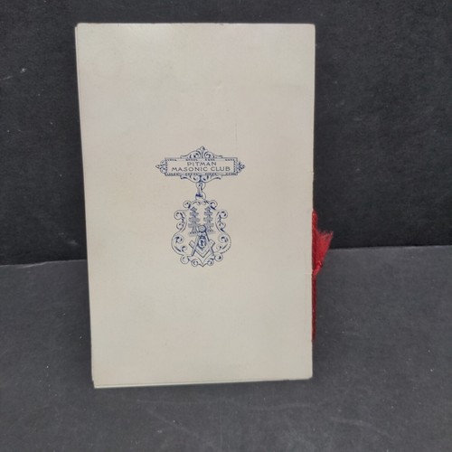 Pitman NJ Masonic Club 1913 Banquet Menu Die Cut Pretty Lady on Toboggan - Picture 11 of 17