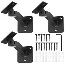 RealPlus Adjustable Handrail Brackets Heavy Duty Steel Swivel Hand Rail Brackets