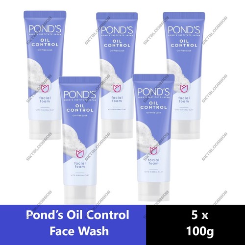 5 x Pond’s Oil Control Face Wash for Normal to Oily Skin Remove Dirt ...