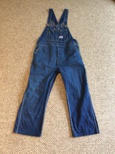 Vintage Made in USA Distressed Big Smith Bib Overalls Coveralls 38W x 26L