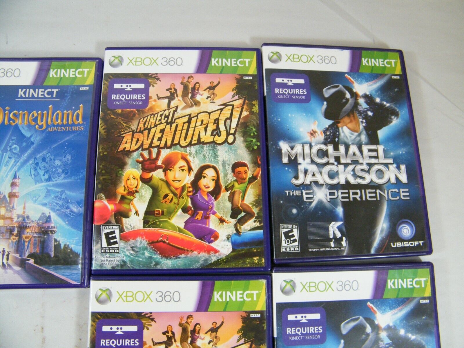 5) XBOX 360 KINECT GAMES MICHAEL JACKSON ADVENTURES HIP HOP JUST