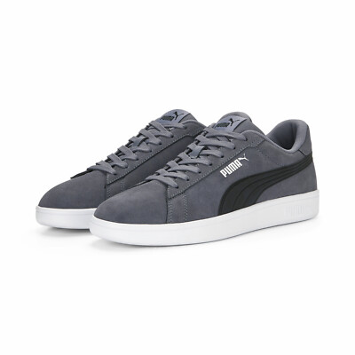 PUMA Herren Smash 3.0 Grau Sneaker Turnschuh Sportschuhe  Freizeitschuhe